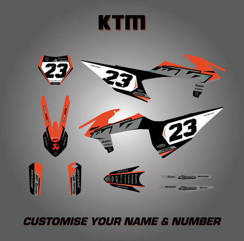 Grafica personalizzata ktm - grafica,