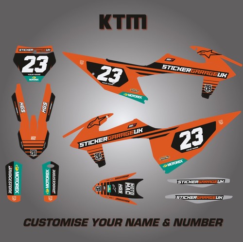 Grafica personalizzata ktm - grafica,
