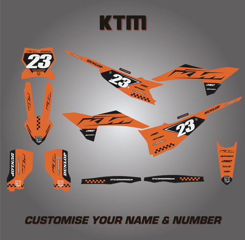 Grafica personalizzata ktm - grafica, mx