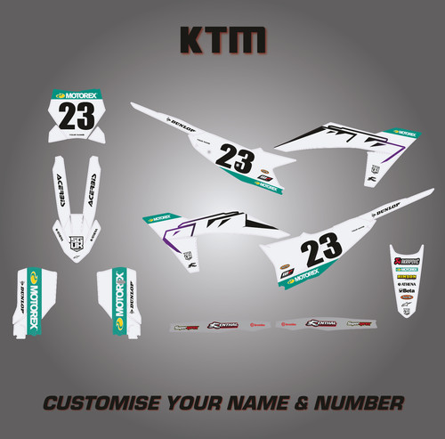 Grafica personalizzata ktm - personalizzata,